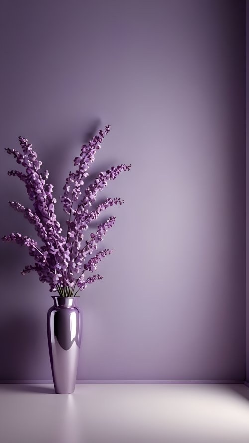 Lavender Vase Still Life