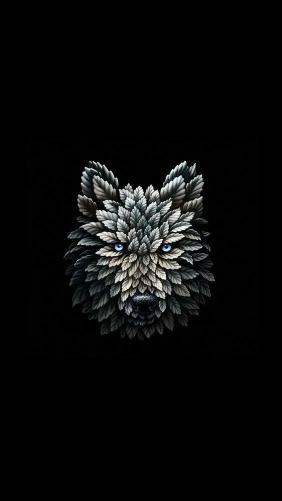 Leaf Wolf on Black - Related OpersCraft wallpaper