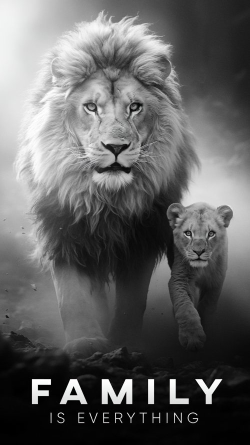 Lion Family Portrait