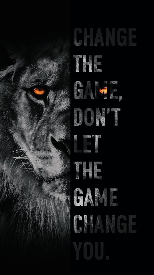 Lion Motivation Dark Wallpaper - Related OpersCraft wallpaper