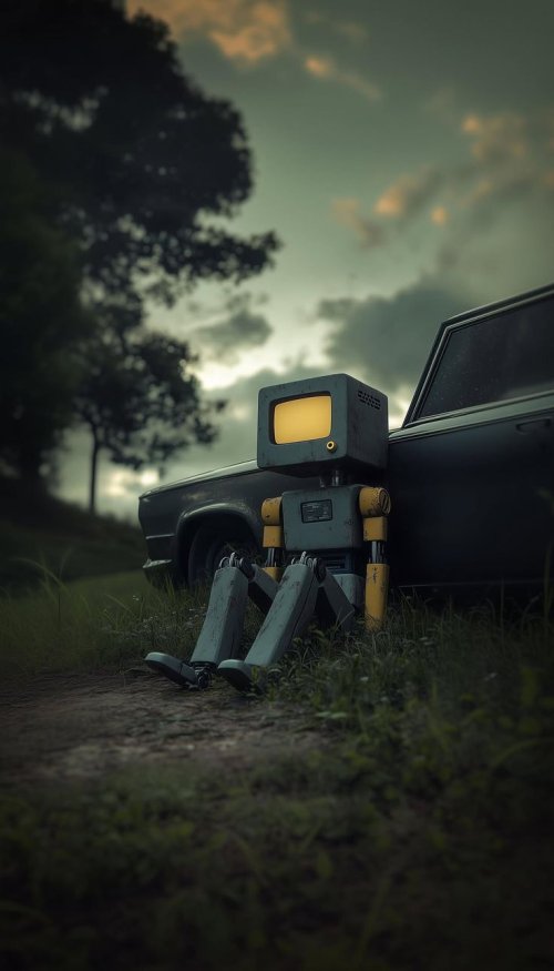Lonely Retro Robot