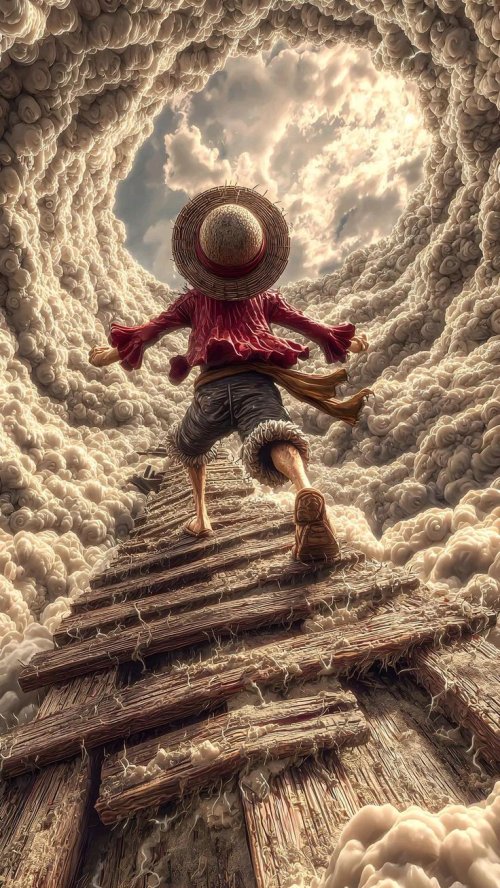 Luffy Ascending Clouds - Related OpersCraft wallpaper