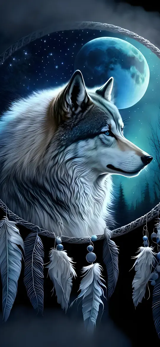 Lunar Wolf Dreamcatcher - Related OpersCraft wallpaper