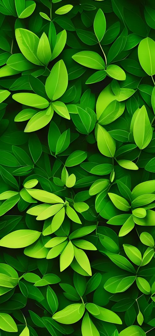 Lush Green Leaf Pattern - Related OpersCraft wallpaper