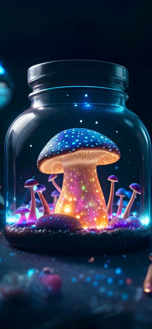 Magical Mushroom Jar