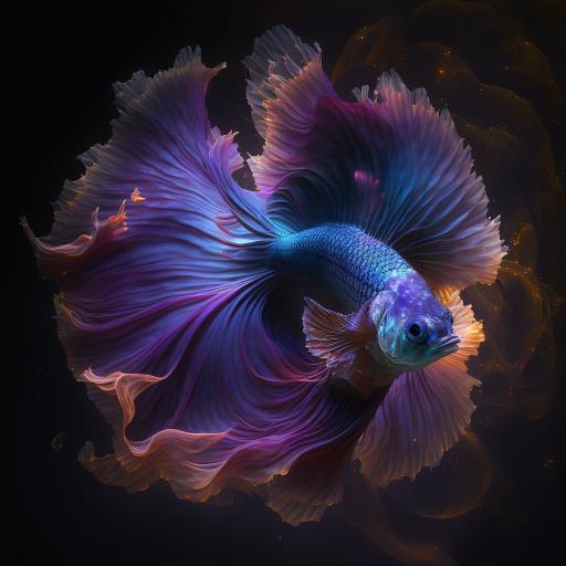 Majestic Betta Fish - Related Darkify wallpaper