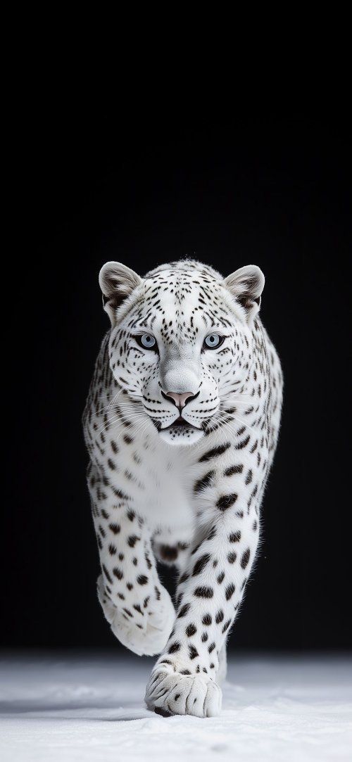 Majestic Snow Leopard Portrait