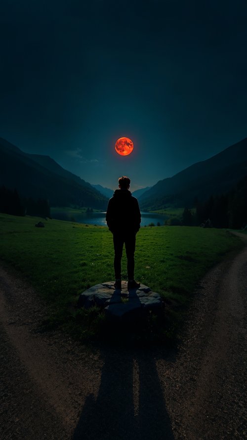 Man Under Blood Moon - Related OpersCraft wallpaper