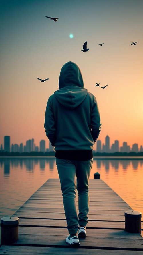 Man Walking Towards City - Related OpersCraft wallpaper