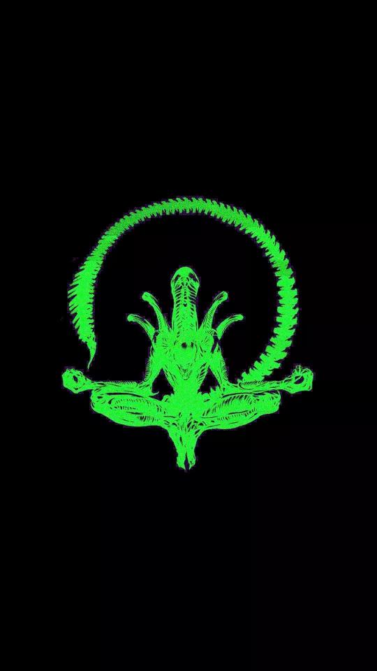 Meditating Alien Xenomorph
