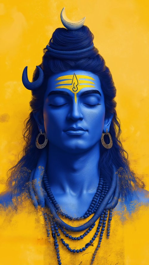 Meditative Shiva Portrait - Related Darkify wallpaper