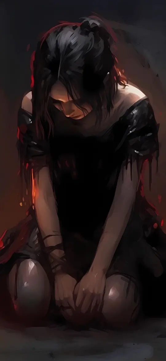 Melancholy Woman in Darkness - Related OpersCraft wallpaper