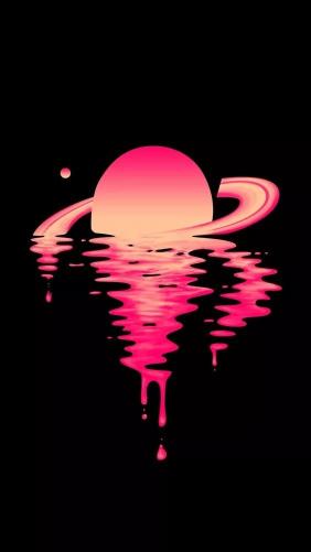 Melting Pink Planet - Related StockWalls wallpaper