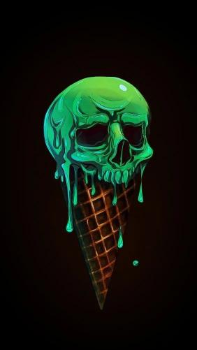 Melting Skull Ice Cream - Related OpersCraft wallpaper