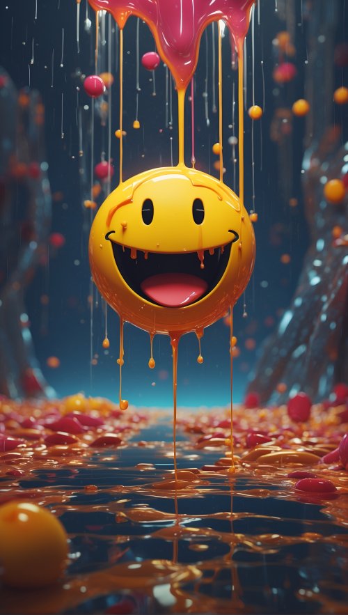 Melting Smiley Face - Related OpersCraft wallpaper