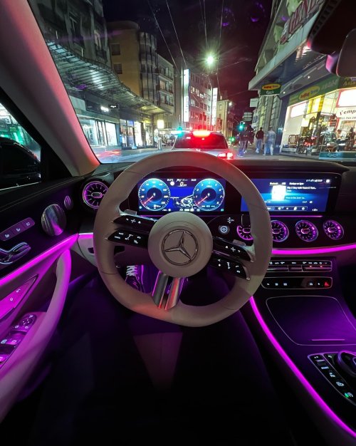 Mercedes Interior Night Drive - Related OpersCraft wallpaper