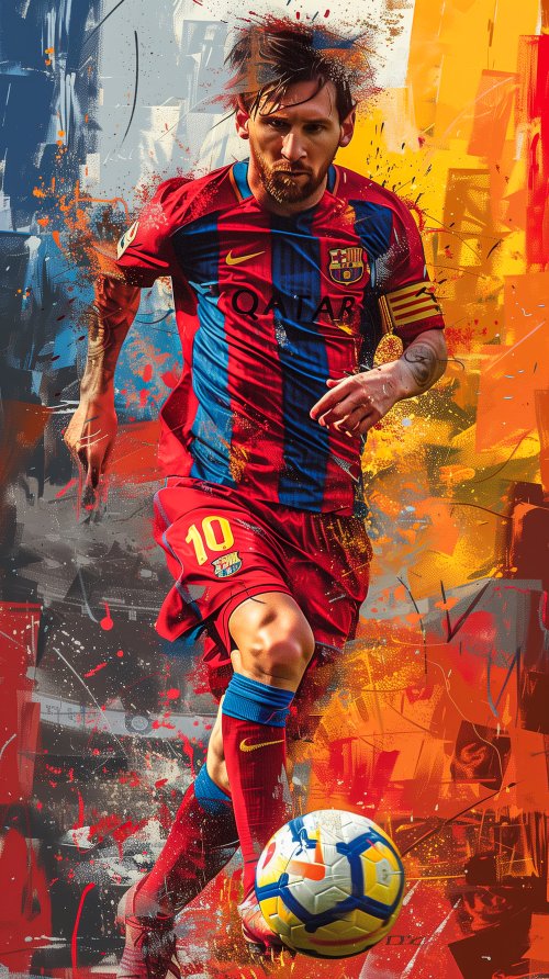 Messi Football Art
