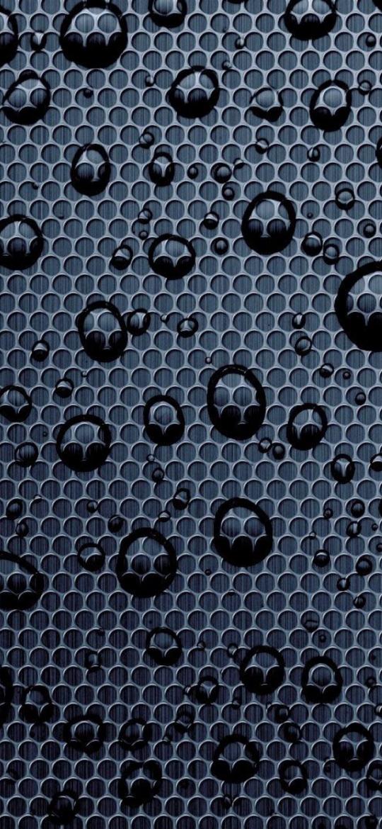Metallic Grid with Waterdrops - Related OpersCraft wallpaper