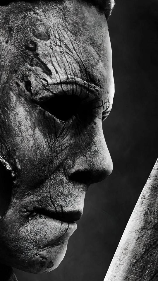 Michael Myers Monochrome Portrait