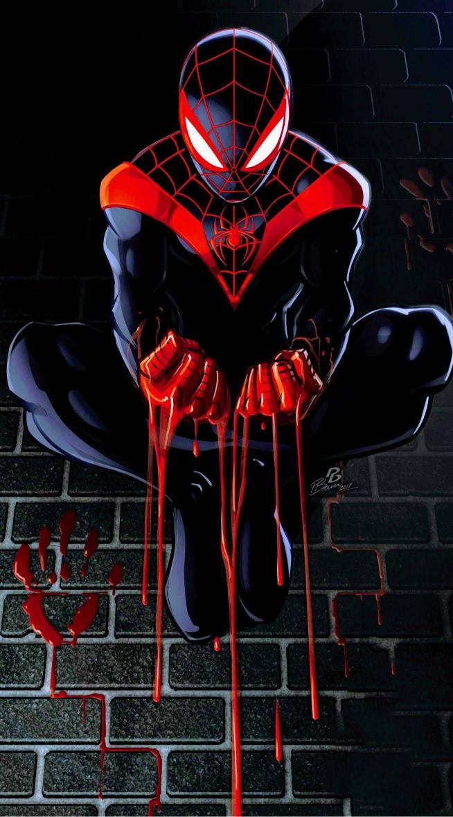 Miles Morales Bloody Hands - Related OpersCraft wallpaper