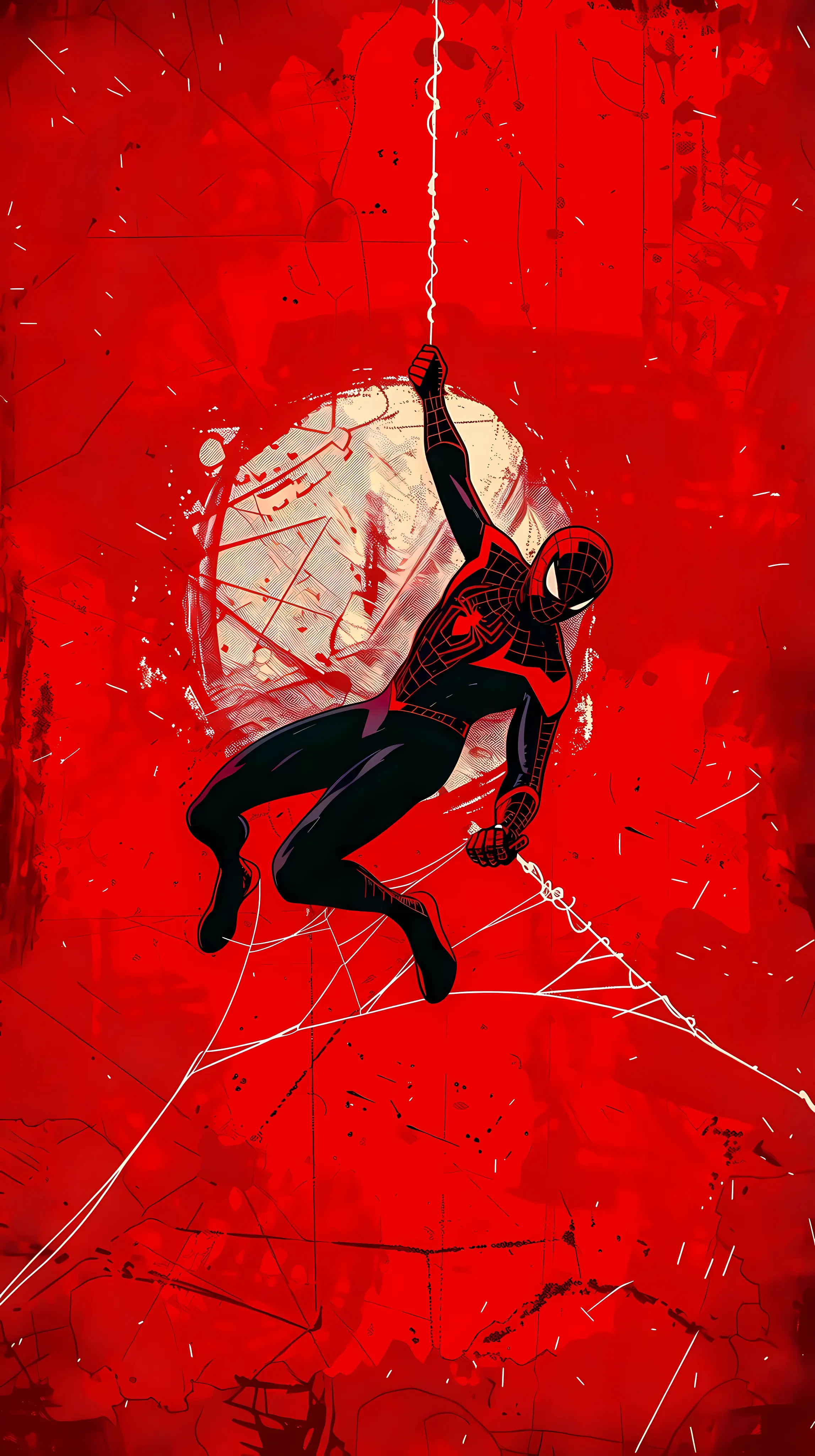 Miles Morales Red Splash - Related OpersCraft wallpaper