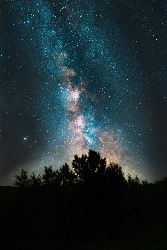 Milky Way Over Trees - Related OpersCraft wallpaper