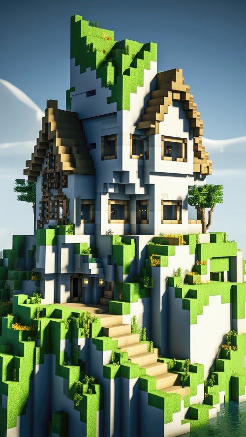 Minecraft Blocky House - minecraft Wallpaper