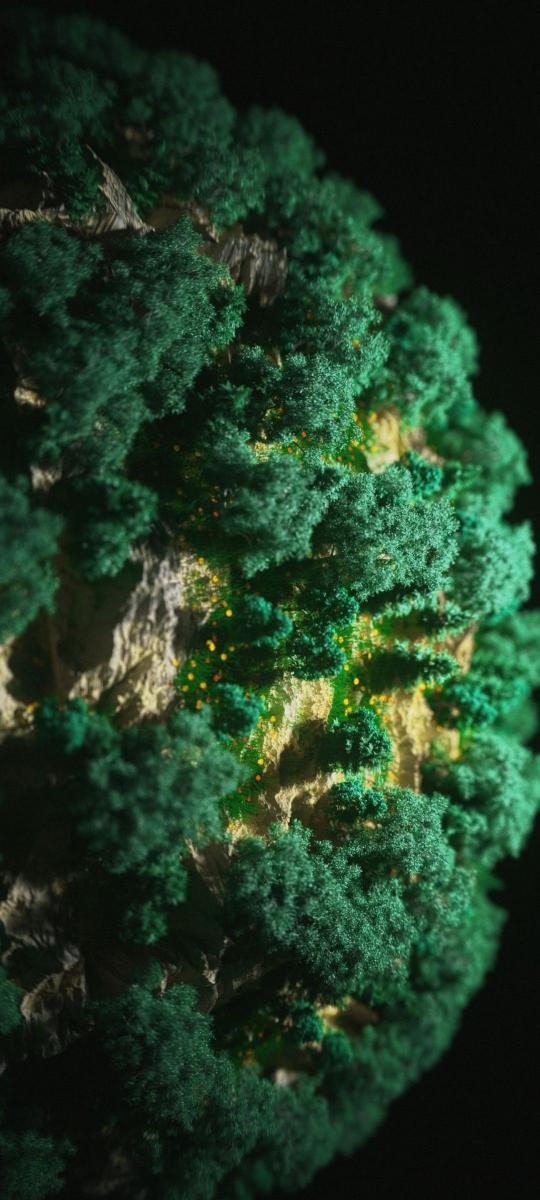 Miniature Forest Planet - Related Darkify wallpaper