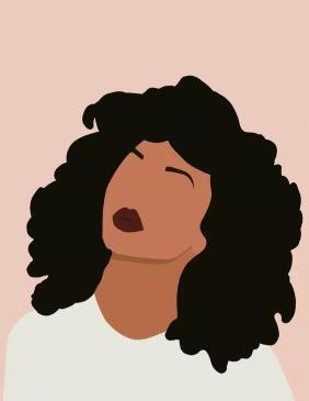 Minimalist Afro Woman Portrait - Related OpersCraft wallpaper