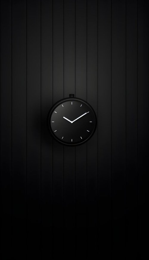 Minimalist Black Clock