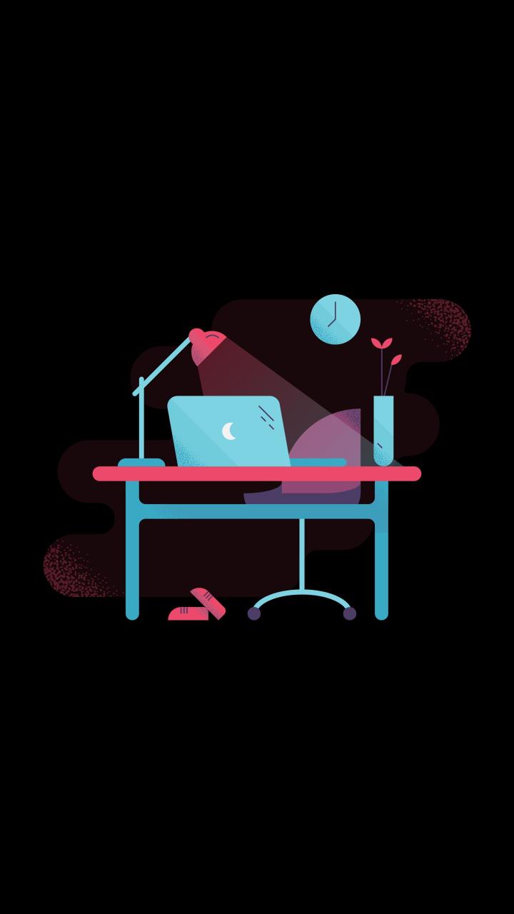 Minimalist Desk Illustration - Related OpersCraft wallpaper