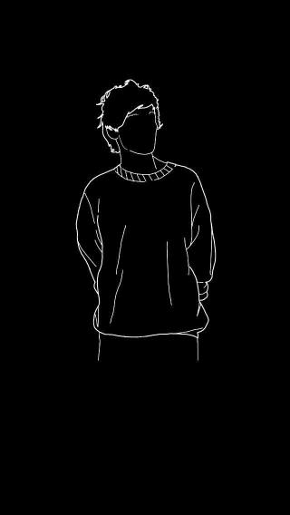 Minimalist Figure Line Art - Related StockWalls wallpaper