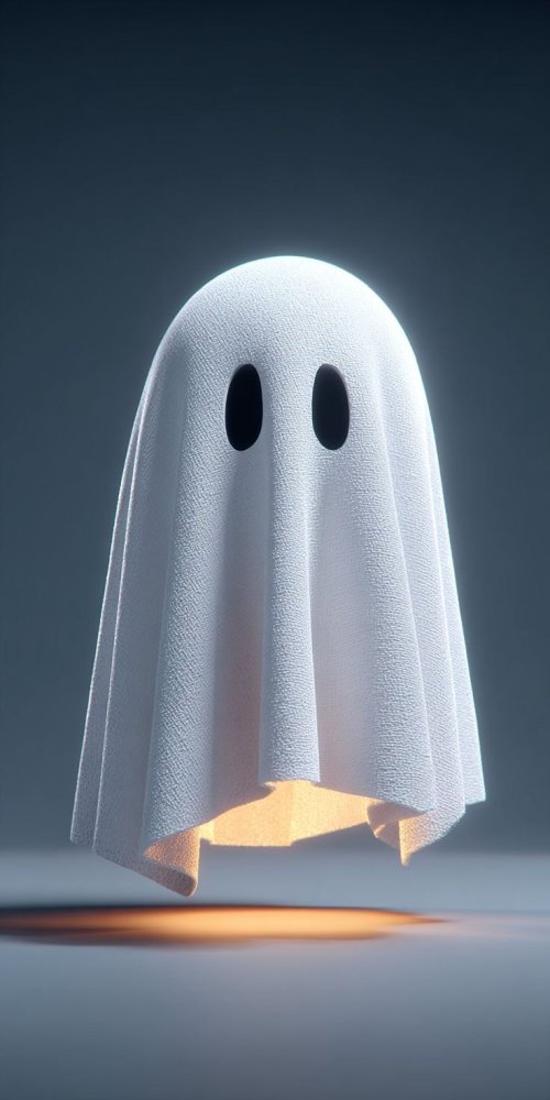 Minimalist Ghost Illustration