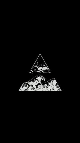 Minimalist Mountain Wave Art - Related OpersCraft wallpaper