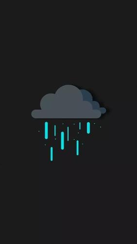 Minimalist Rainy Cloud - Related StockWalls wallpaper