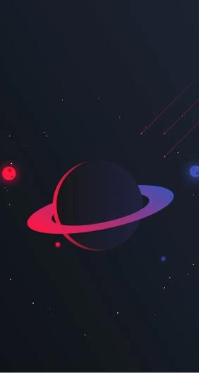 Minimalist Space Planet - Related StockWalls wallpaper