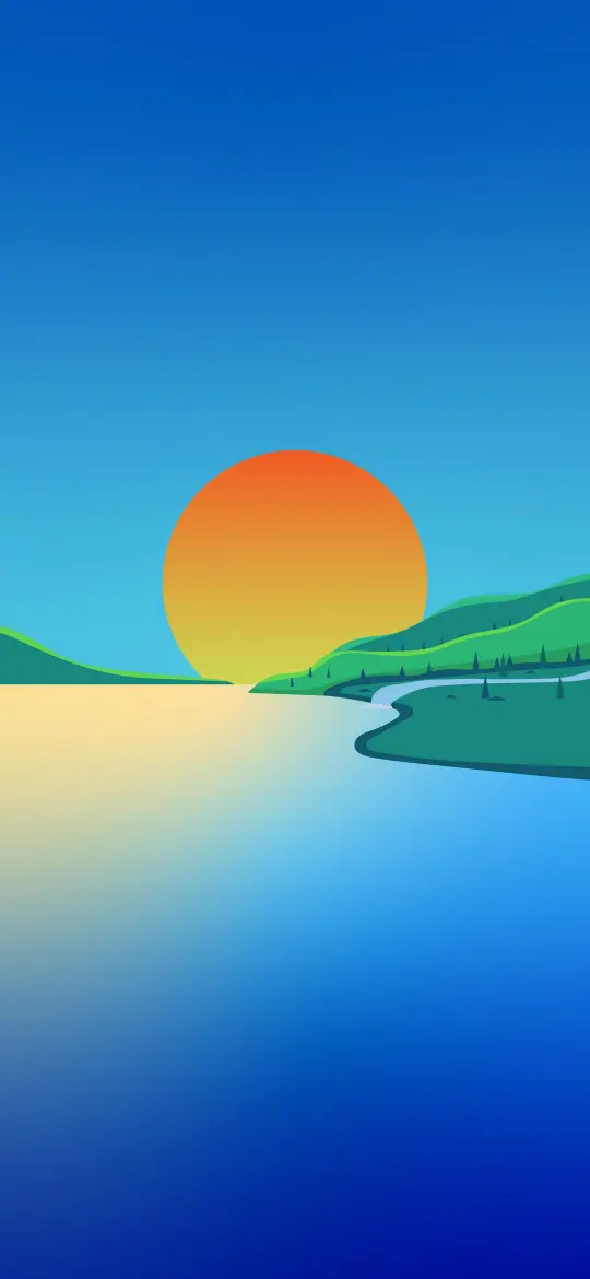 Minimalist Sunset Landscape - Related OpersCraft wallpaper