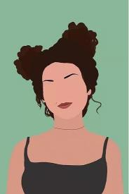 Minimalist Woman Portrait - Related StockWalls wallpaper
