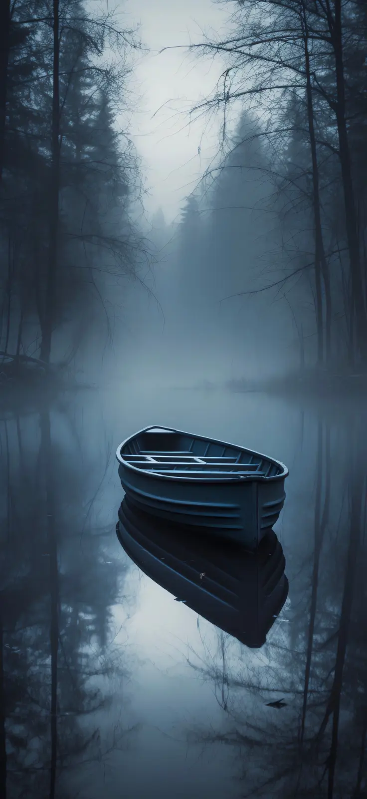 Misty Lake Boat