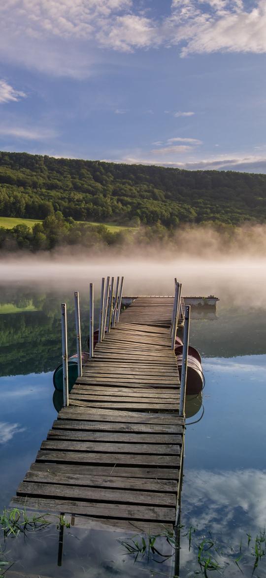 Misty Lake Pier
