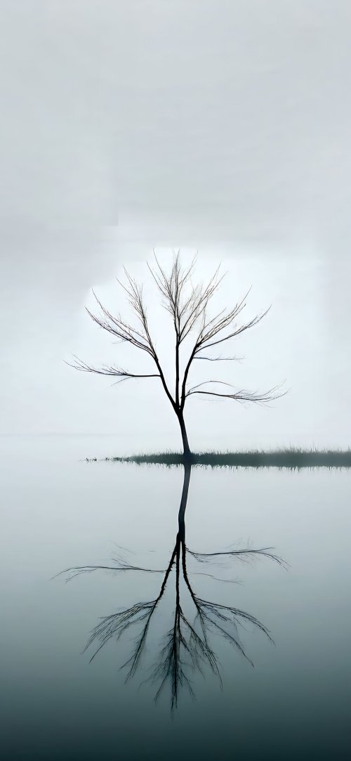 Misty Tree Reflection - Related OpersCraft wallpaper