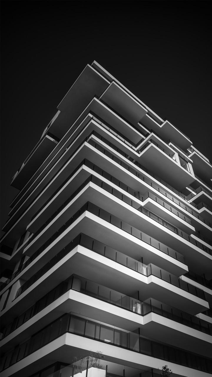Modern Building Black and White - Related OpersCraft wallpaper