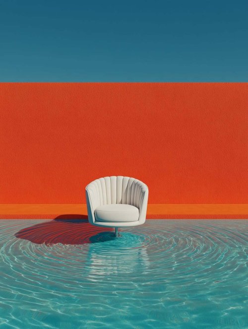 Modern Chair in Water - Related OpersCraft wallpaper