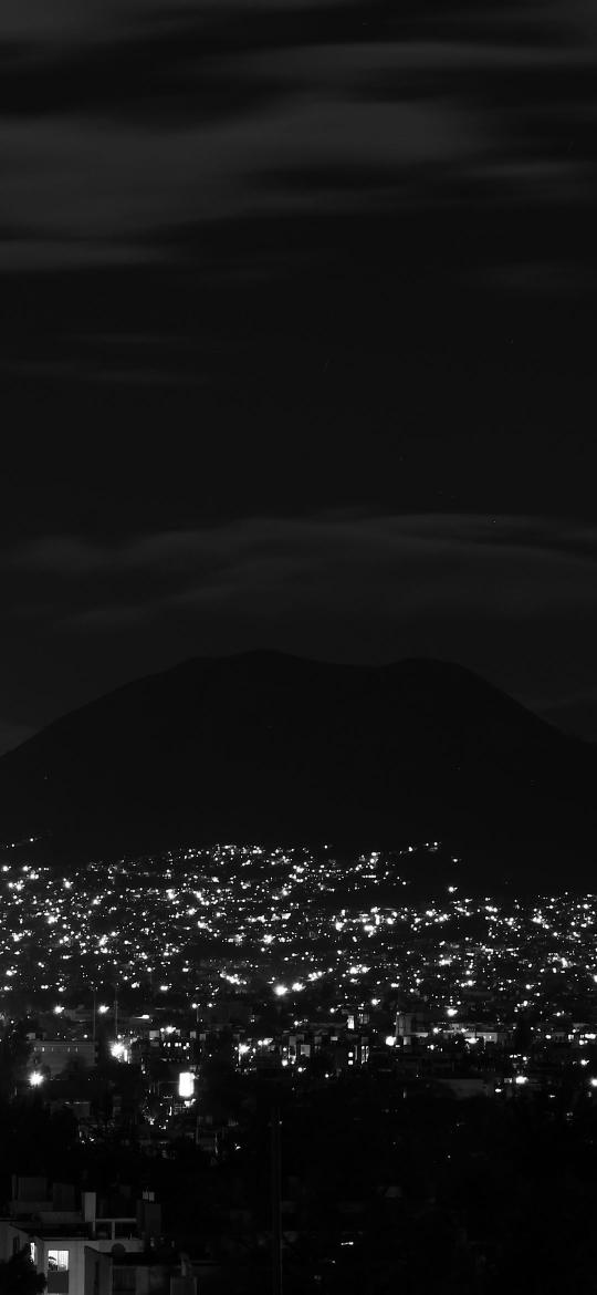Monochrome City Nightscape - Related OpersCraft wallpaper