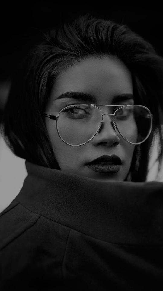 Monochrome Eyeglasses Portrait - Related OpersCraft wallpaper