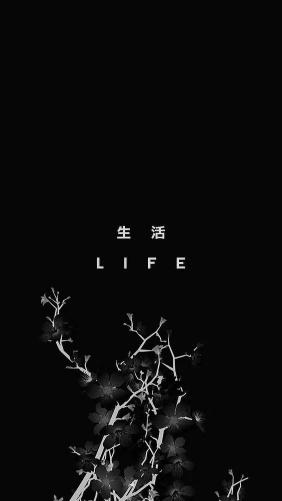 Monochrome Floral Life - Related OpersCraft wallpaper