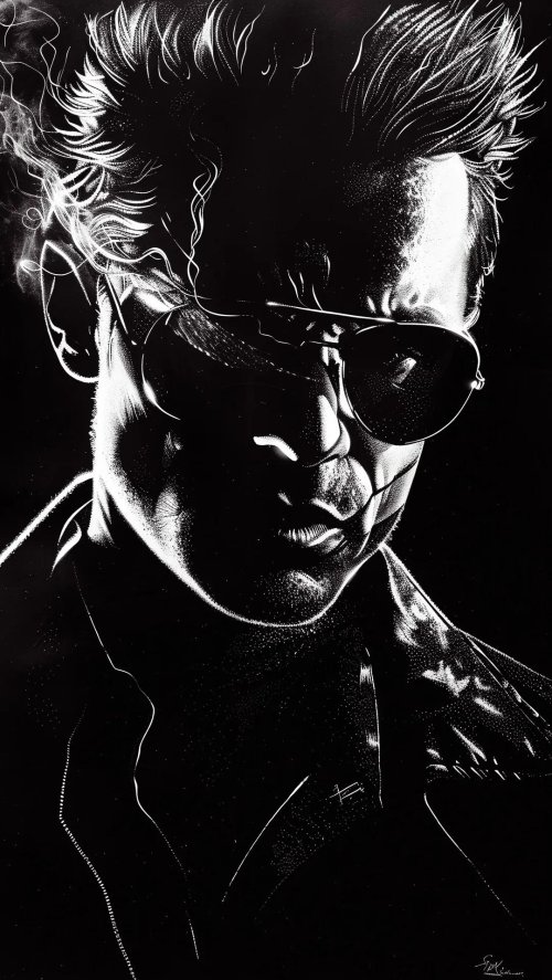 Monochrome Noir Portrait - Related OpersCraft wallpaper