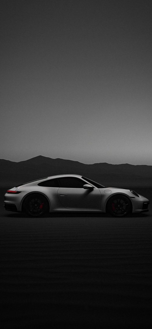 Monochrome Porsche Landscape - Related OpersCraft wallpaper