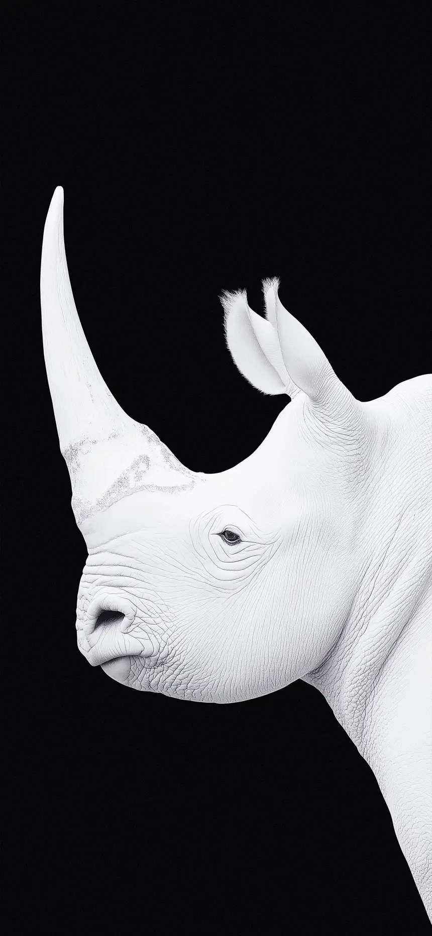Monochrome Rhino Portrait - Related OpersCraft wallpaper