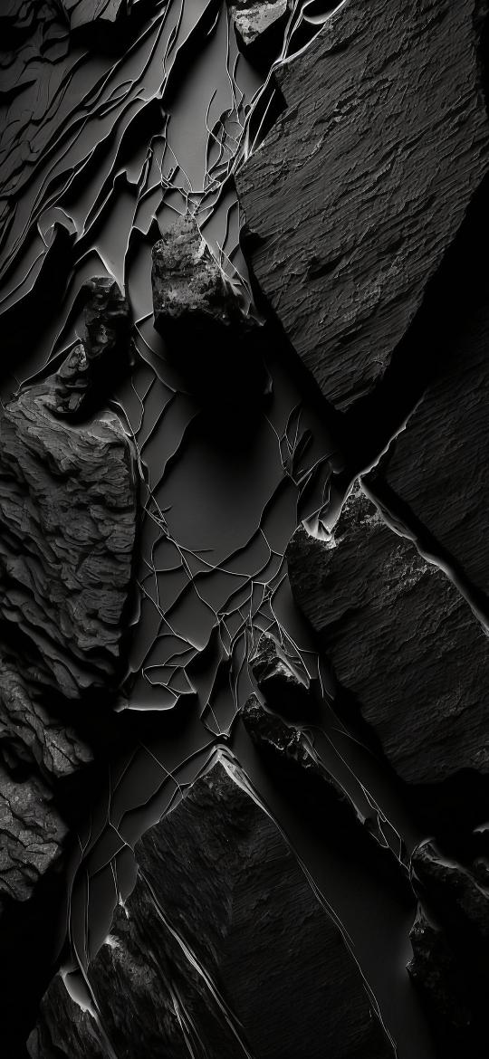 Monochrome Rock Formation Abstract - abstract Wallpaper